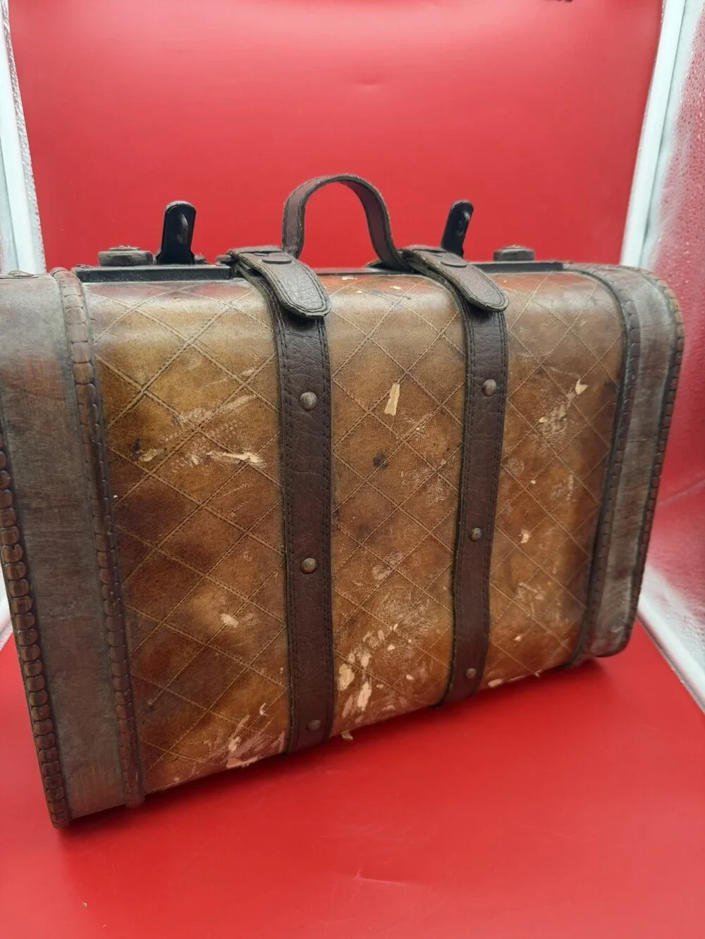Antique Wooden Travel Case
